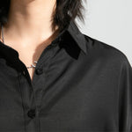 Women's Irregular Ruffle Mid-Length Shirt
