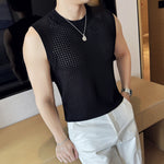 Mesh Hollow Ice Silk Vest