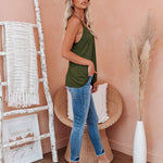 V Neck Camisole Tank Top- S-XXL - Zeagoo (Us Only)