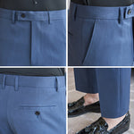 Casual Slim-fit Striped Trousers