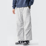 Winter Fleece-lined Drawstring Waterproof Pants