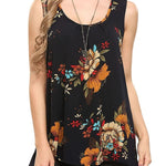Floral Print Loose Flowy Tunic Tank Top - Zeagoo (Us Only)