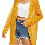 Lace Cover Up Tassel Sheer Cardigan - Zeagoo (Us Only)
