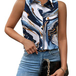 Zeagoo Sleeveless Blouses Casual Button Down Shirts
