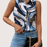 Zeagoo Sleeveless Blouses Summer Casual Button Down Shirts
