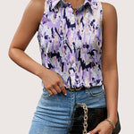 Zeagoo Sleeveless Blouses Summer Casual Button Down Shirts