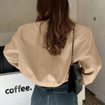 Zeagoo Women Bomber Jacket Casual Button Down Shackets