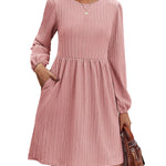 Zeagoo Women's Casual Knit Sweater Dress with Pockets