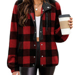 Zeagoo Women's Cozy Fleece Jacket Western Aztec Print Coat