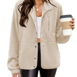 Zeagoo Women's Cozy Fleece Jacket Western Aztec Print Coat