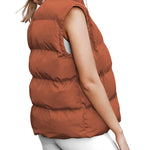 Zeagoo Women Sleeveless Warm Jackets Casual Stand Collar Puffer Vest