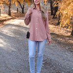 Zeagoo Long Sleeve Plaid Shirt for Women Flannel Button Down Shirts
