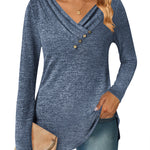 Zeagoo Women's Casual Tunic Tops Long Sleeve Shirts