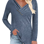 Zeagoo Women's Casual Tunic Tops Long Sleeve Shirts