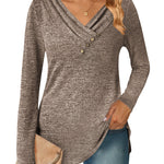 Zeagoo Women's Casual Tunic Tops Long Sleeve Shirts