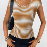 Zeagoo Tank Tops Sleeveless Tops Ribbed Knit Cap Sleeve Blouse