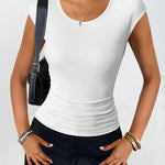 Zeagoo Tank Tops Sleeveless Tops Ribbed Knit Cap Sleeve Blouse