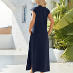 Zeagoo Women Floral Maxi Dress Summer Casual Sleeveless Sundress