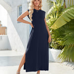 Zeagoo Women Floral Maxi Dress Summer Casual Sleeveless Sundress