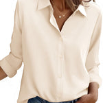 Casual Button Down Long Sleeve Blouses (US Only)