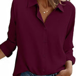 Casual Button Down Long Sleeve Blouses (US Only)