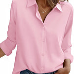 Casual Button Down Long Sleeve Blouses (US Only)