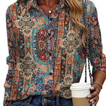 Casual Button Down Long Sleeve Blouses (US Only)