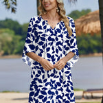 Zeagoo Women's Boho Mini Dress with Pockets (US Only)