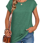 Zeagoo Effortless Style Cap Short Sleeve Tops for Women Casual Work Office Loose Fit 2026 | Under $25