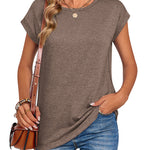 Zeagoo Effortless Style Cap Short Sleeve Tops for Women Casual Work Office Loose Fit 2026 | Under $25