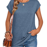 Zeagoo Effortless Style Cap Short Sleeve Tops for Women Casual Work Office Loose Fit 2026 | Under $25