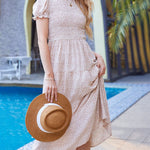 Zeagoo Women's Boho Floral Print Vintage Maxi Dress