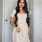 Lantern Sleeve Swing Mini Dress - Zeagoo (Us Only)