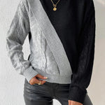 Color Block Pullover Sweater
