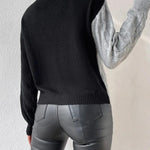 Color Block Pullover Sweater