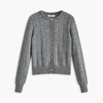 Crew Neck Button Soft Cardigan