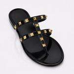 Candace Gold Stud Sandals