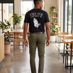 KZZ Men's loose-fit short-sleeve top