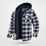 Garrett™ | Warm Plaid Flannel Hooded Jacket