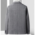 Savile Herringbone Wool Coat