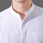 Ashby Mandarin Cotton Shirt
