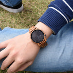 Elias Walnut Wood Quartz Watch