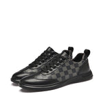 Gianni Checkered Leather Sneakers