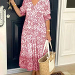 Estelle | Robe midi légère à imprimé fleuri