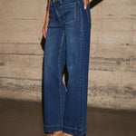 Alia | Jean taille haute coupe large