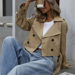 Cléo | Trench-coat cropped à l'esprit urbain