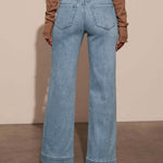 Alia | Jean taille haute coupe large