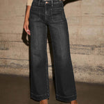 Alia | Jean taille haute coupe large