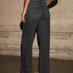 Alia | Jean taille haute coupe large
