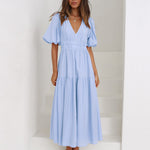 Emilia | Robe à col en V